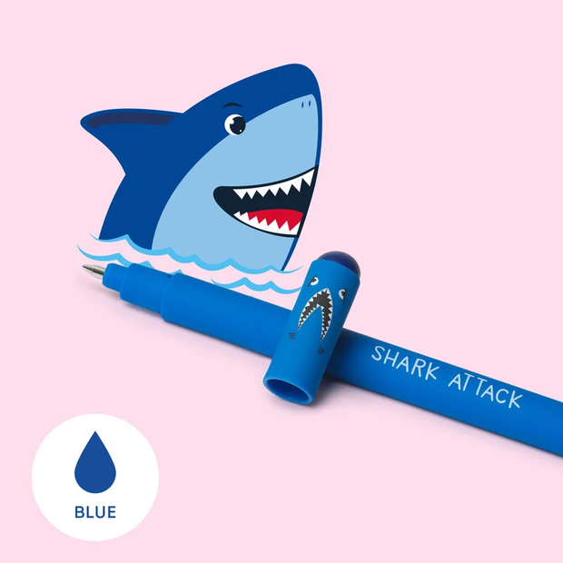 Stylo Bleu Requin Encre Effaçable Legami - La Boite à Bonheur – La Boite à  Bonheur