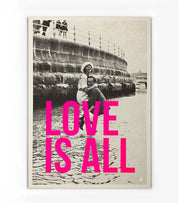 affiche sérigraphiée love is all CARTE KENCRE - La Boite à Bonheur