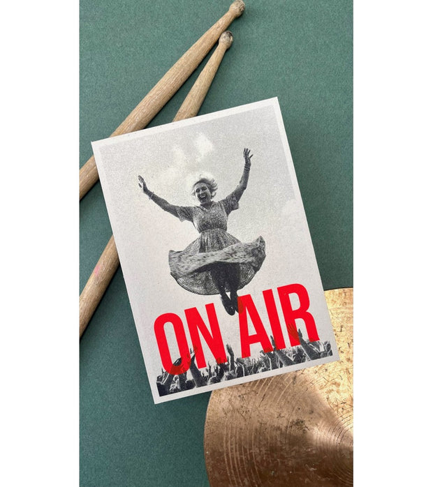 affiche sérigraphiée on air - CARTE KENCRE - La Boite à Bonheur BAYEUX
