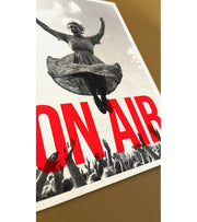 affiche sérigraphiée on air - CARTE KENCRE - La Boite à Bonheur BAYEUX