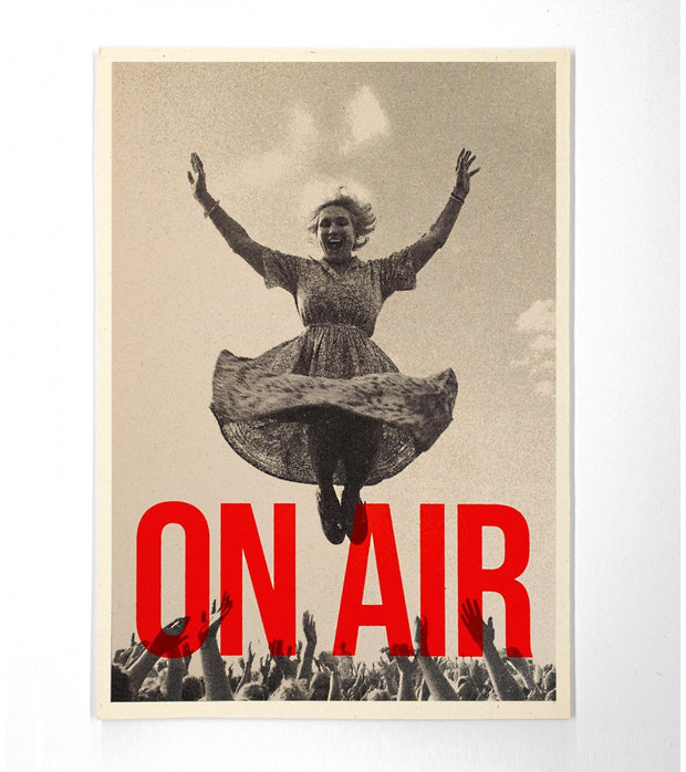 affiche sérigraphiée on air - CARTE KENCRE - La Boite à Bonheur BAYEUX