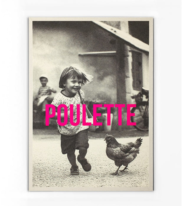 Affiche Sérigraphiée Poulette - Carte Kencre - 3 Formats