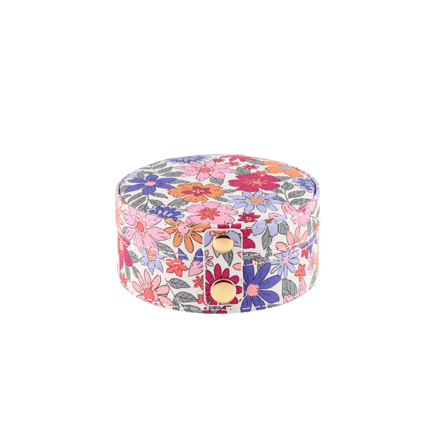 boite à bijoux ronde motif fleuri amour toujours - DLP