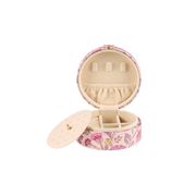 boite à bijoux ronde rose fleurie secret bonne mine - DLP