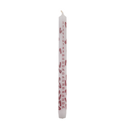 bougie de l'avent chandelier motif sucre d'orge rouge - déco noël