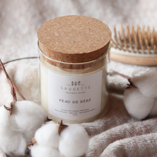 Bougie peau de bébé Saugette - la Boite à Bonheur