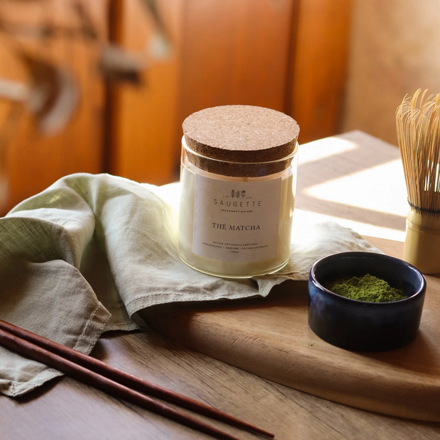 Bougie Thé Matcha Saugette - la Boite à Bonheur
