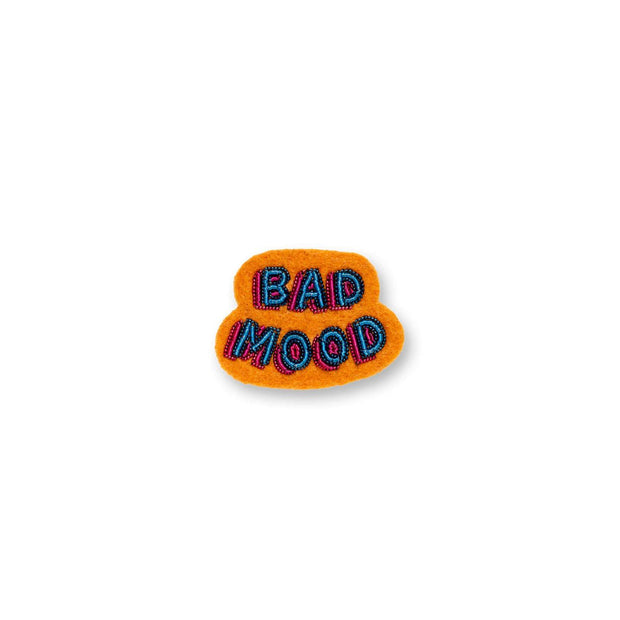 Broche Brodée Bad Mood - Macon Lesquoy - La Boite à Bonheur