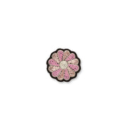 Broche Brodée Mini Marguerite Rose - Macon Lesquoy - La Boite à Bonheur