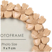 Cadre Photo Rond Fleurs de Kersten - style bohème romantique