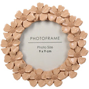 Cadre Photo Rond Fleurs de Kersten - style bohème romantique