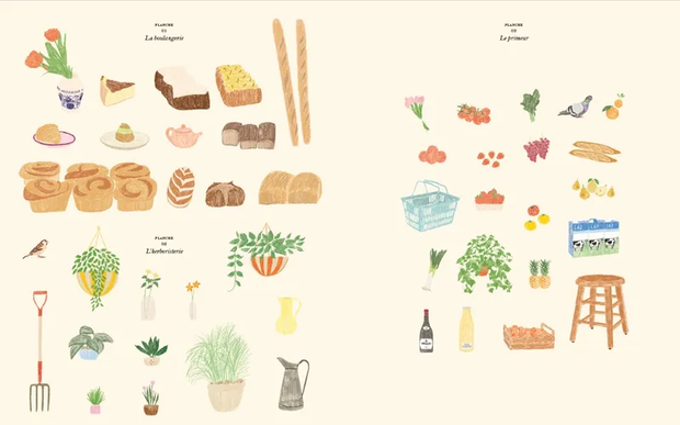 Le Marché – Cahier de coloriages & stickers Zoé de Las Cases - Hachette