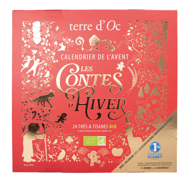 calendrier de l'avent thés bio TERRE d'OC - La Boite à Bonheur 