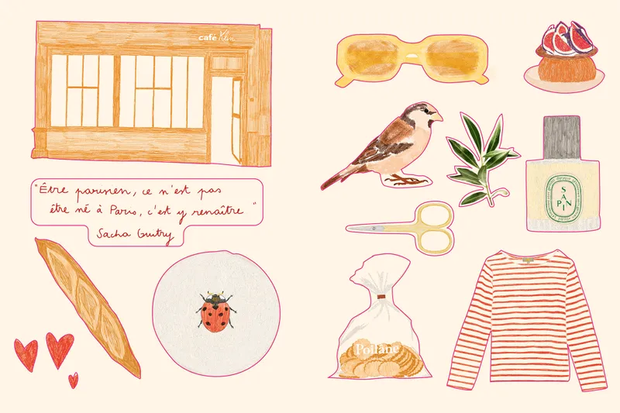 Carnet de Stickers – Paris Chéri par Zoé de Las Cases