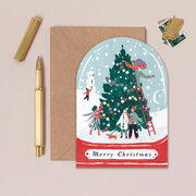 carte de noël boule à neige - sister paper co