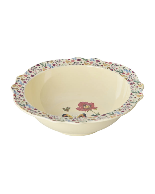  Grand Bol Vintage en Mélamine Motif Fleuri & Papillon - Nathalie Lété x RICE