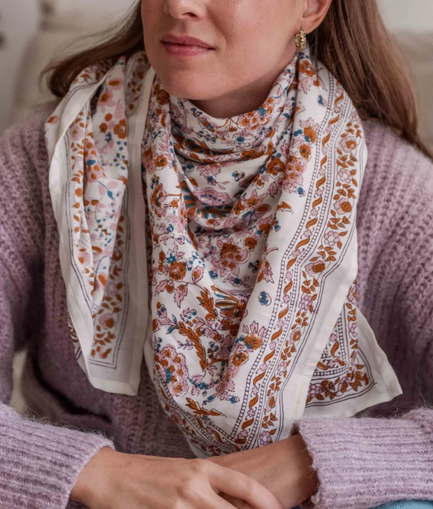 Grand foulard indien Edel Bloom