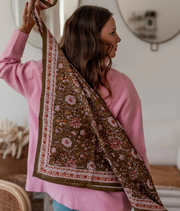 Grand foulard indien Kiala Biscuit