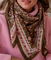 Grand foulard indien Kiala Biscuit