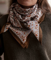 Grand foulard indien Edel Ambre