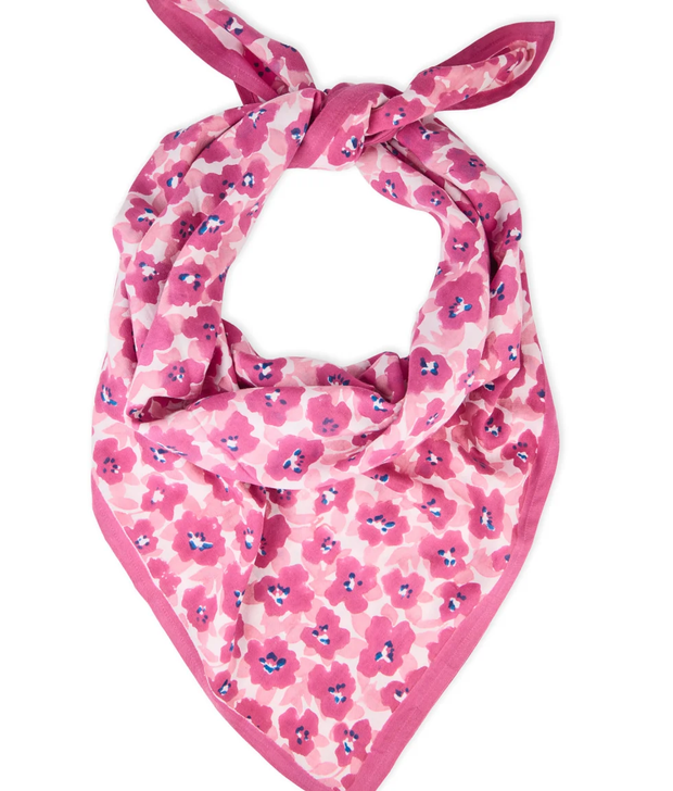 Grand foulard indien Posy Dahlia