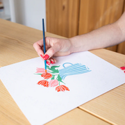 Peinture au numéro  Le Médaillon  Salut Irène - La Boite à bonheur