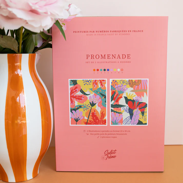 Peinture au numéro  Promenade Salut irène - La Boite à bonheur