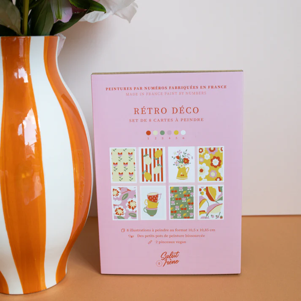 Cartes à peindre Rétro Déco - Salut Irène - La Boite à Bonheur