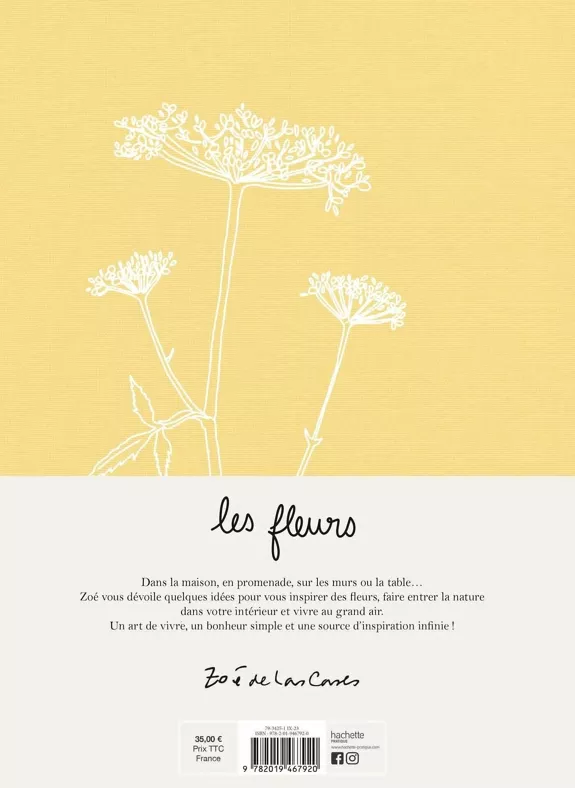 Livre les fleurs de Zoé de las Cases - La Boite à Bonheur 
