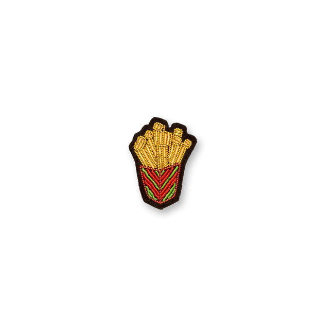 Broche Brodée Barquette de Frites - Macon Lesquoy - La Boite à Bonheur