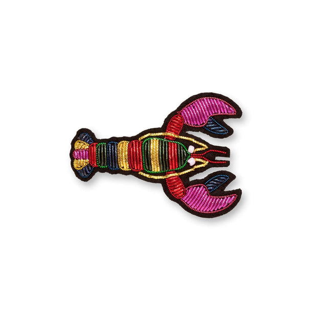 Broche Brodée Homard en Pyjama - Macon Lesquoy - La Boite à Bonheur