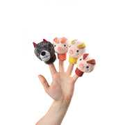 marionnettes à doigts trois petits cochons lilliputiens la boite à bonheur