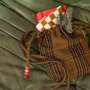 Mini Sac Billie - Tartan - Rose in April