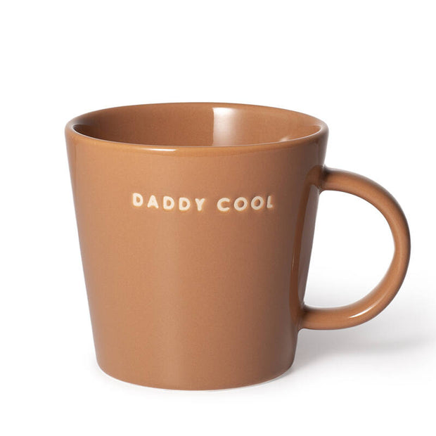 mug en céramique marron daddy cool 350ml - VONDELS