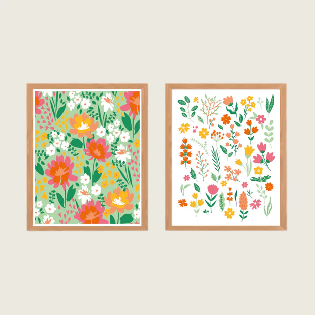 Peinture au numéro Petites fleurs sauvages - Salut Irène - La Boite à Bonheur