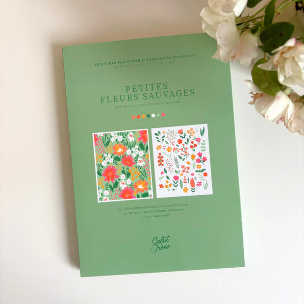 Peinture au numéro Petites fleurs sauvages - Salut Irène - La Boite à Bonheur