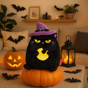 Peluche chat noir halloween legami - la boite à bonheur