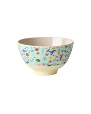 Petit Bol Mélamine Motif Océan Bleu - RICE - La Boite à Bonheur