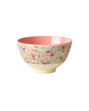 Petit Bol Mélamine Motif Océan Rose - RICE - La Boite à Bonheur