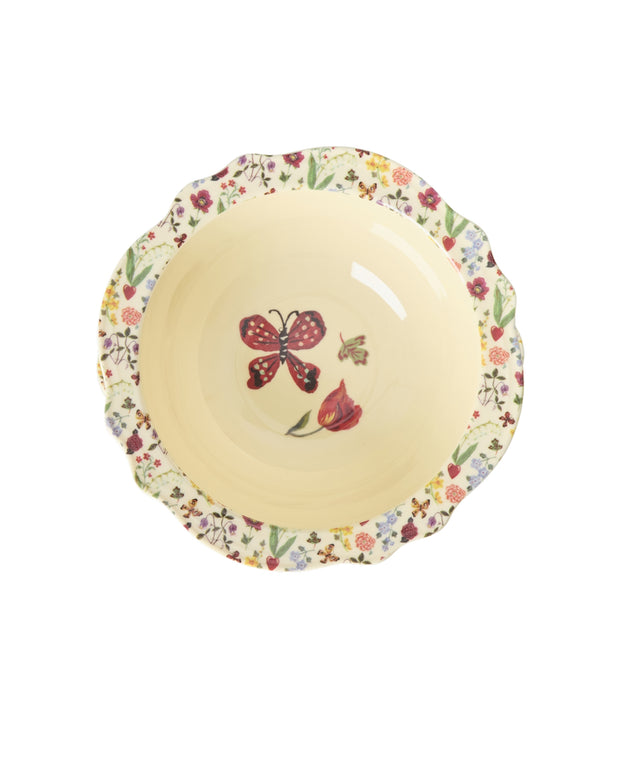 Petit Bol Vintage en Mélamine Motif Fleuri & Papillon - Nathalie Lété x RICE