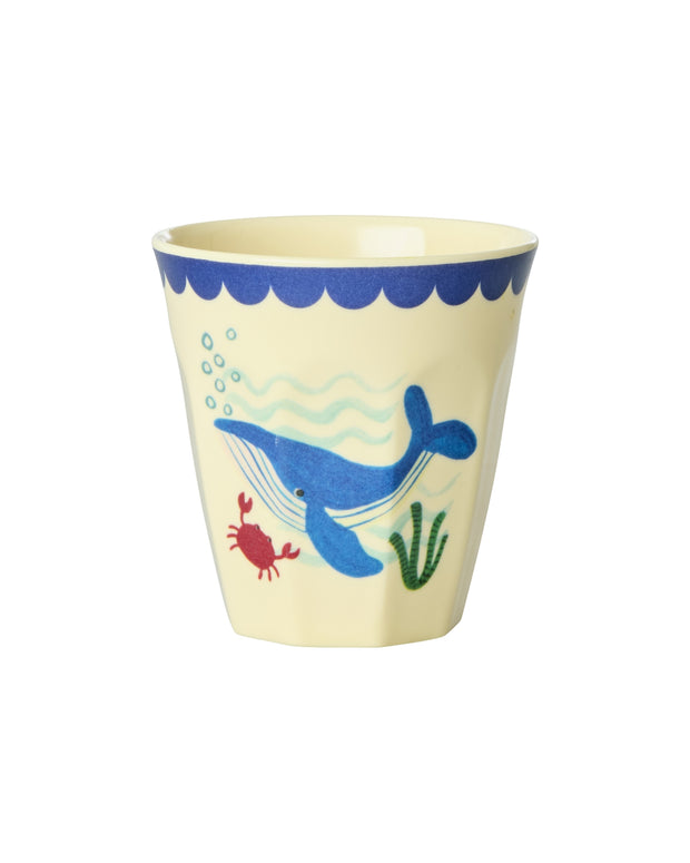 Petit Gobelet Mélamine Motif Océan Bleu - RICE - La Boite à Bonheur