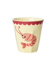 Petit Gobelet Mélamine Motif Océan Rose - RICE - La Boite à Bonheur
