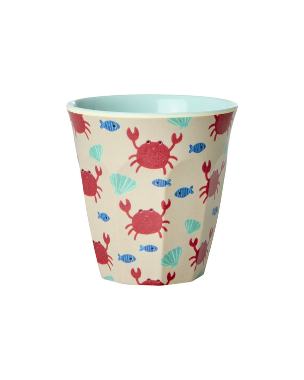 Petit Gobelet Mélamine Motif Océan Bleu - RICE - La Boite à Bonheur