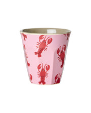 Petit Gobelet Mélamine Motif Océan Rose - RICE - La Boite à Bonheur