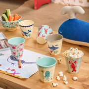 Petit Gobelet Mélamine Motif Océan Bleu - RICE - La Boite à Bonheur