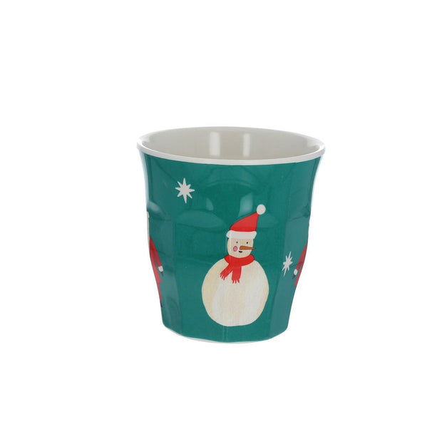 Petit Gobelet Mélamine Père Noël Vert - Pause Goûter - Le Petit Souk