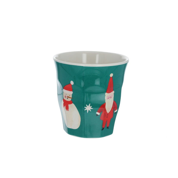 Petit Gobelet Mélamine Père Noël Vert - Pause Goûter - Le Petit Souk