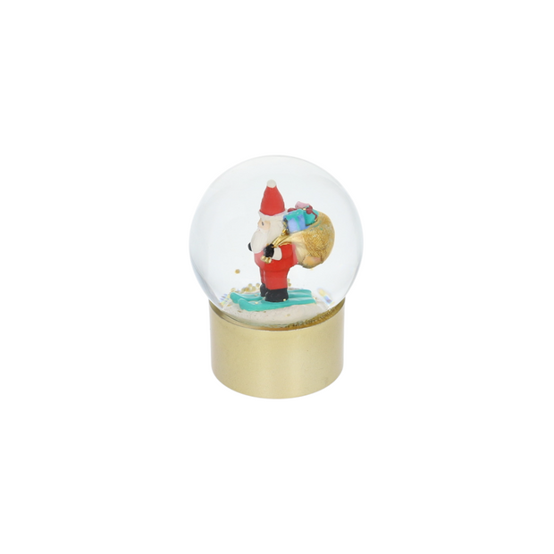 Petite boule à neige Père Noël et sa Hotte – Esprit de Noël Le Petit Souk