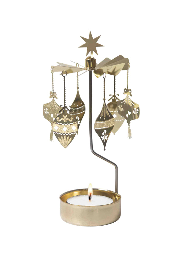 photophore carrousel noël PLUTO ornements or - La Boite à Bonheur 