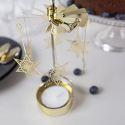 photophore carrousel rotatif dore étoile pluto design - La Boite à Bonheur